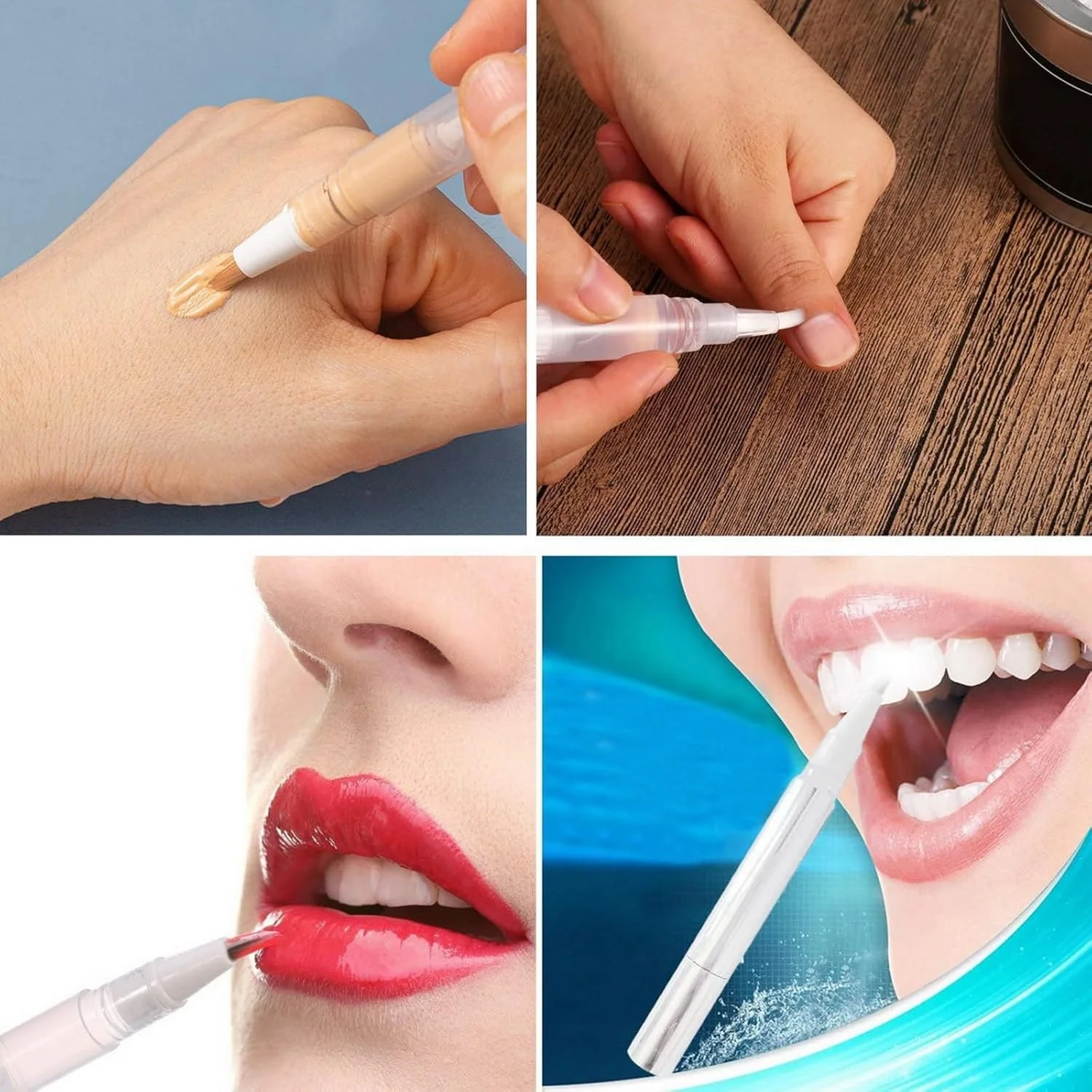 20 عدد قلم پیچشی شفاف، قلم روغن ناخن 3 میلی لیتری شفاف خالی با برس، قلم ظرف لوازم آرایشی خالی روغن کوتیکول برای براق کننده لب مایع رشد مژه