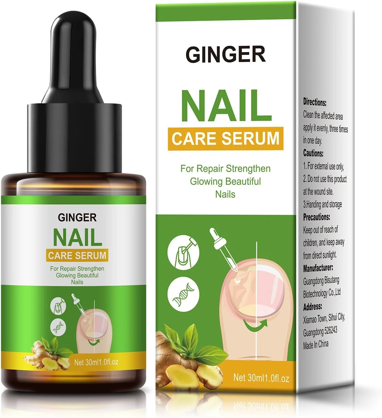 محلول مراقبت از ناخن زنجبیلی، روغن مراقبت از کوتیکول ناخن زنجبیلی، سرم مراقبت از ناخن زنجبیلی، مرطوب کننده کوتیکول، تقویت کننده ناخن و کمک به رشد سالم ناخن 30 میلی لیتر