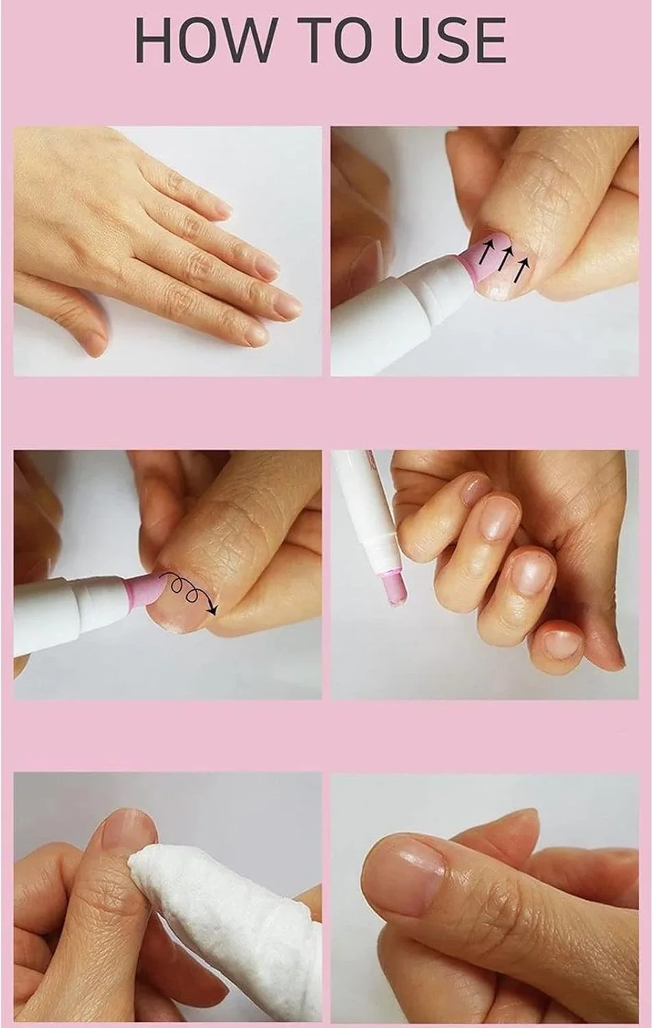 قلم روغن کوتیکول و عقب‌راننده کوتیکول حرفه‌ای تریتون برای تمیز کردن ناخن انگشتان دست و پا، ابزار هنری سوهان سنباده‌ای قابل شستشو، تریمر/بافر برای مانیکور و پدیکور