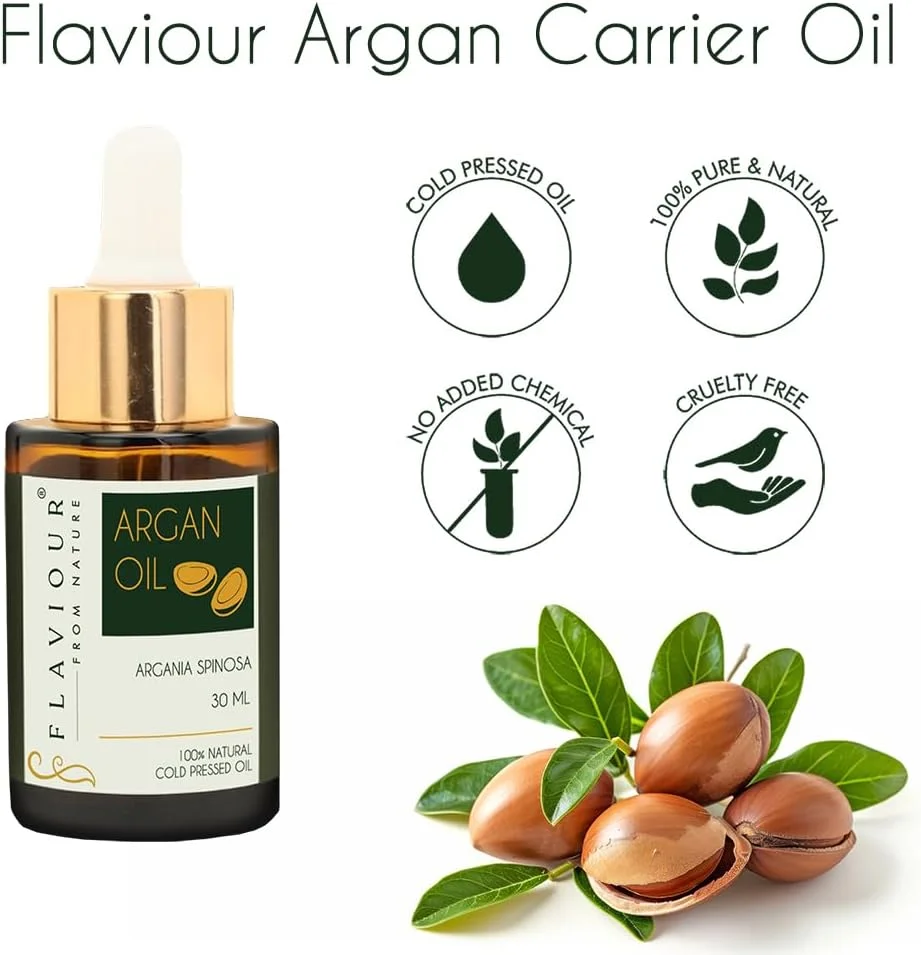 روغن آرگان: ۱۰۰٪ خالص و پرس سرد | برای مو، تغذیه پوست و سلامت ناخن | ایده آل برای مرطوب کردن، ضد پیری و کنترل وز | غنی از ویتامین E و آنتی اکسیدان ها | 30 میلی لیتر (بسته 1 عددی)