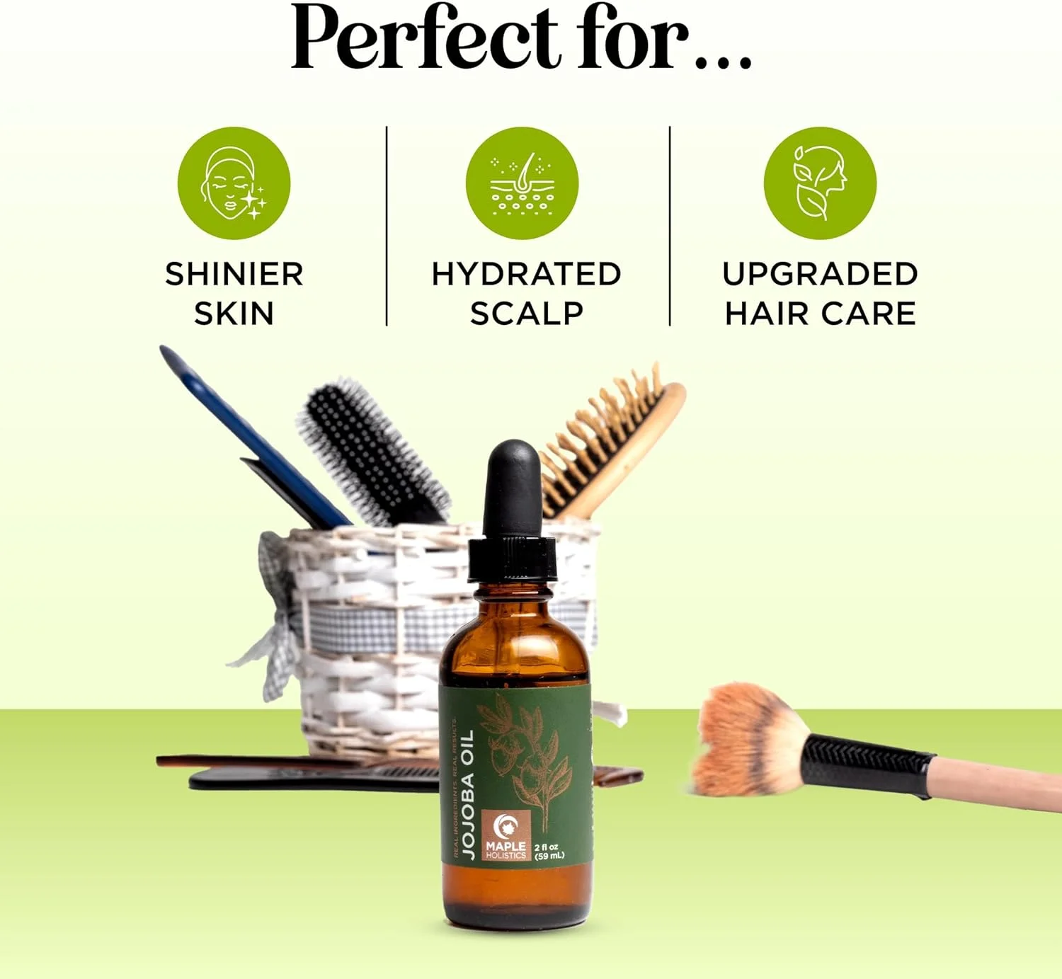 روغن جوجوبا خالص برای مو، صورت، پوست و ناخن، پرس سرد، تصفیه نشده، طبیعی، ضد پیری، مرطوب کننده و آبرسان برای داشتن پوستی درخشان و تقویت کننده نرم کننده مو برای رشد موهای ضخیم تر و براق تر