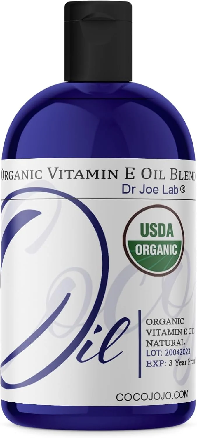 روغن ویتامین ای ارگانیک - دارای گواهی USDA 100% طبیعی، 43000 واحد بین المللی، غیر تراریخته، وگان، بدون تست حیوانی، مناسب برای صورت، پوست، مو، بدن، ناخن، کوتیکول و ... - آبرسان، مغذی، مرطوب کننده، بسته بندی ممکن است متفاوت باشد (236 میلی لیتر)