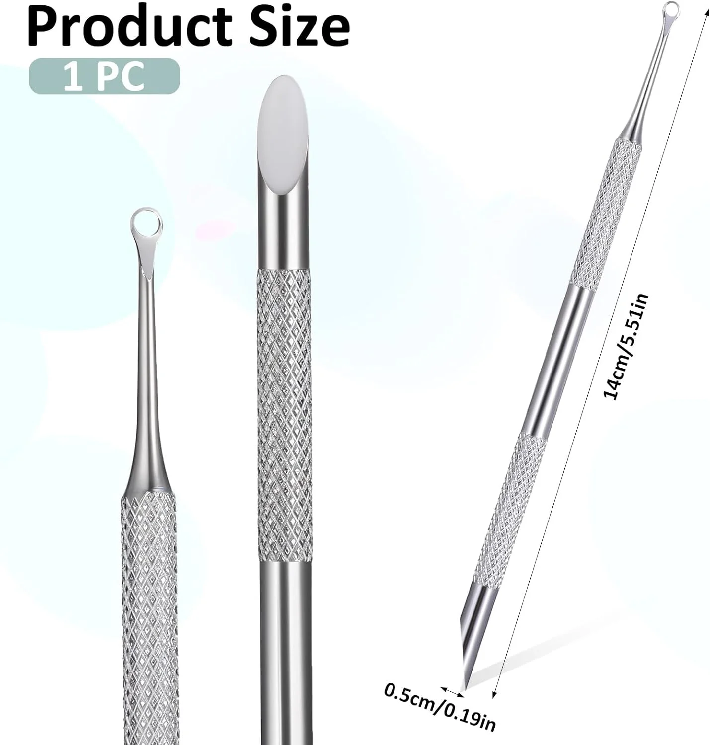 ابزار عقبراننده کوتیکول ناخن، استیل ضد زنگ، دو سر، از بین برنده پوست مرده، پاک کننده لاک ژل ناخن، ابزار تمیز کننده و لایه بردار کوتیکول به همراه ورق سنباده برای مانیکور و پدیکور ابزار عقبراننده کوتیکول ناخن، استیل ضد زنگ، دو سر، از بین برنده پوست مرده، پاک کننده لاک ژل ناخن، ابزار تمیز کننده و لایه بردار کوتیکول به همراه ورق سنباده برای مانیکور و پدیکور