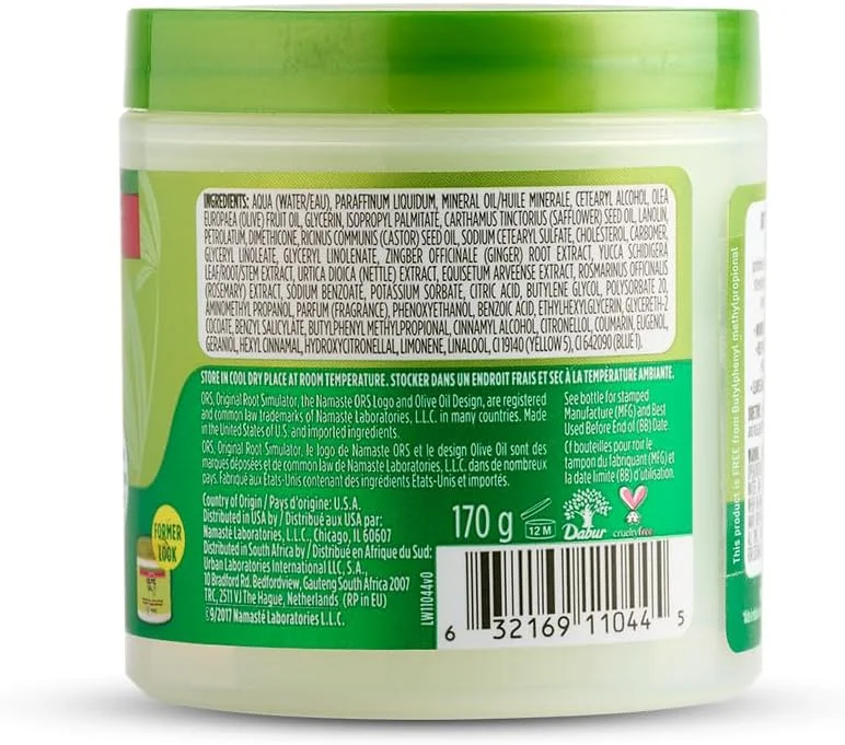 کرم تقویت کننده مو روغن زیتون ORS غنی شده با روغن کرچک برای تقویت مو، 177 میلی لیتر (بسته 3 عددی)