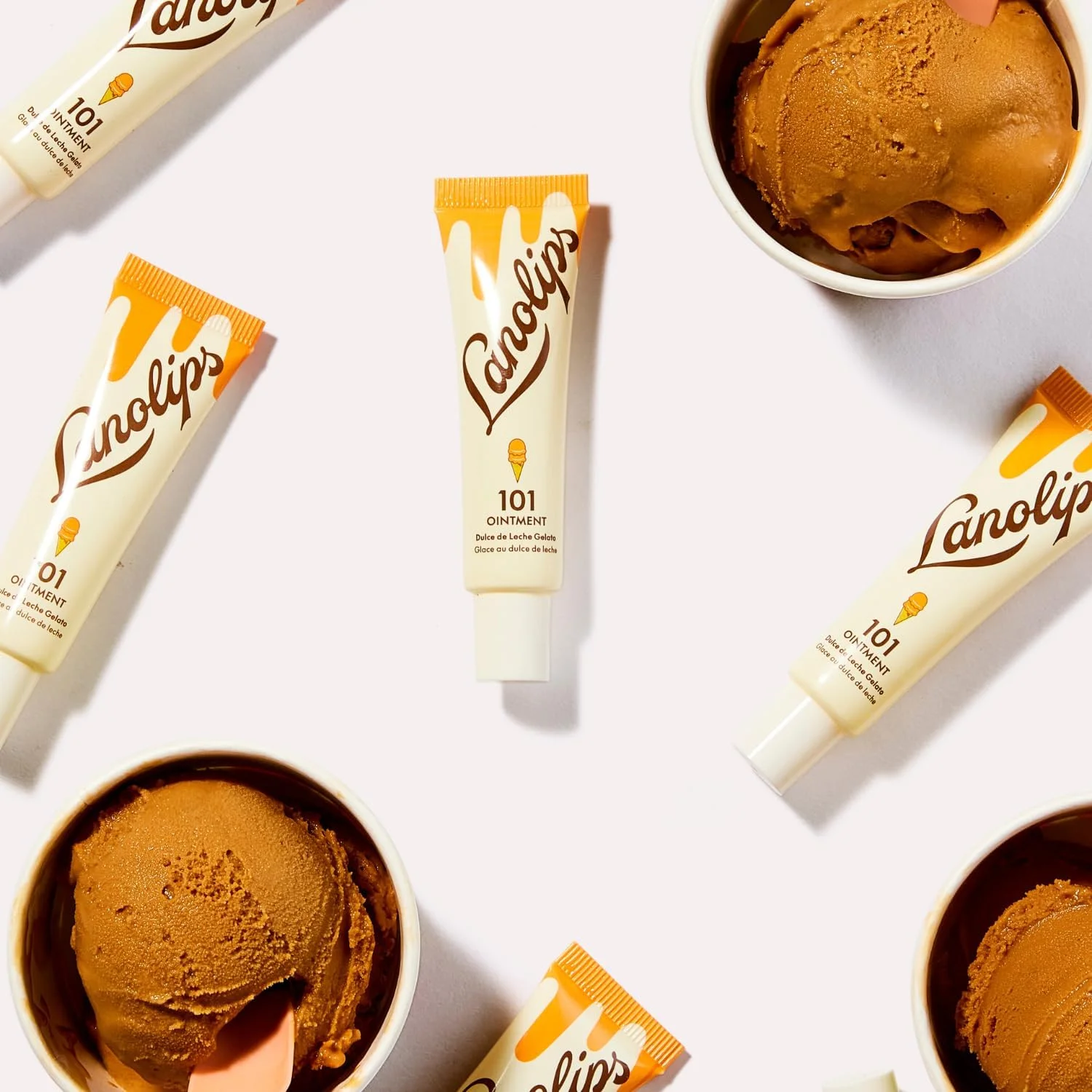 پماد لانو لیپس 101 - بالم لب لانو برای لب های صاف، هیدراته و سالم - پماد لب چند منظوره با روغن لانو برای لب های خشک، کوتیکول ها و موارد دیگر - دولچه دی لچه (10 گرم)