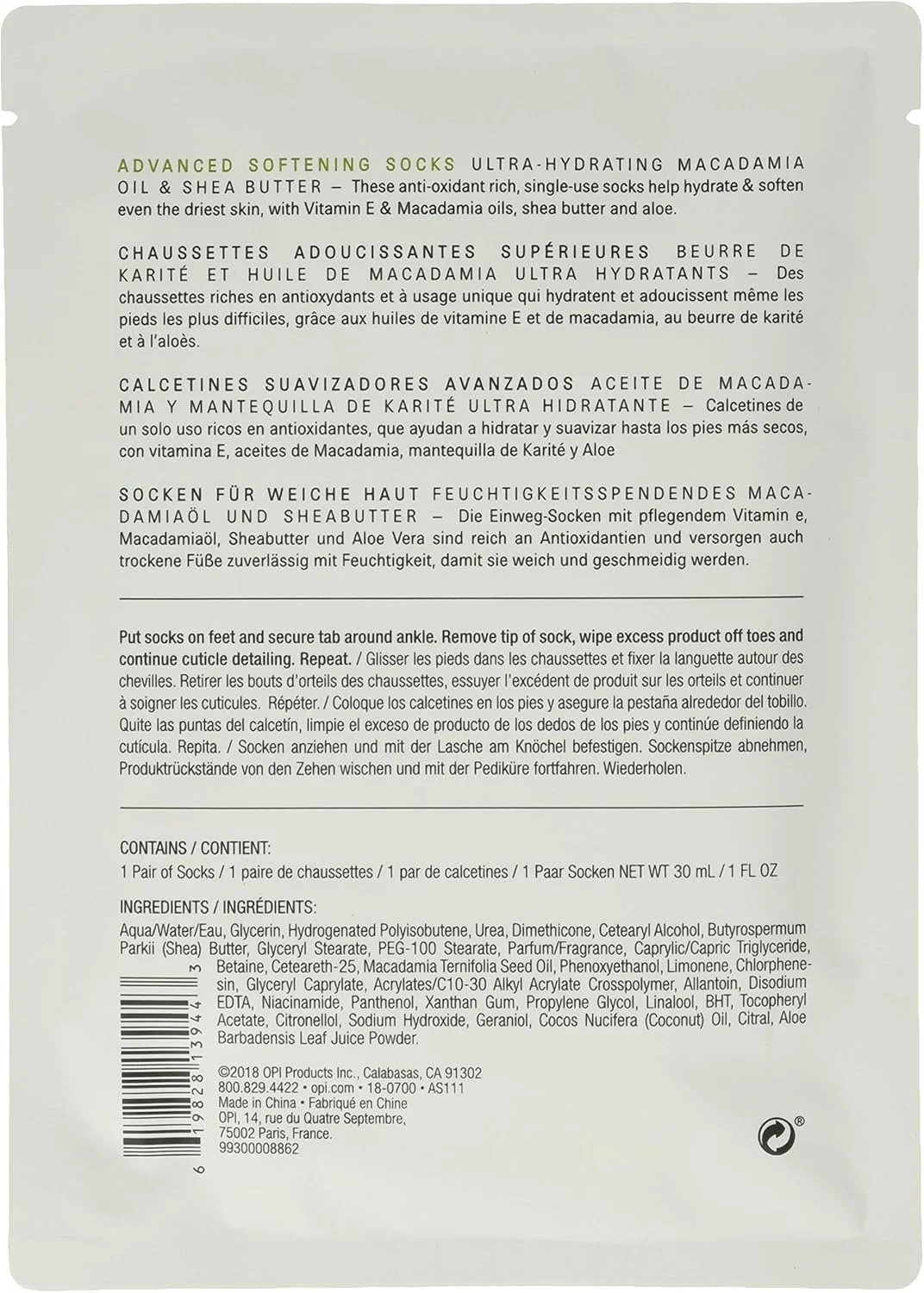 جوراب های نرم کننده پیشرفته OPI Pro Spa، بسته 12 عددی