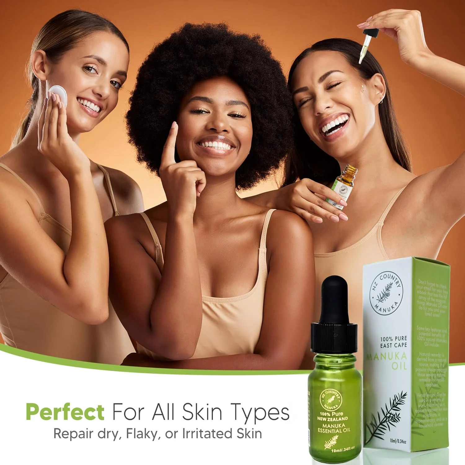 روغن خالص مانوکا نیوزلند - روغن ضروری مانوکا فوق غلیظ، 30 برابر قوی تر از روغن درخت چای برای مراقبت از پوست، ناخن، آروماتراپی، لب، کوتیکول، بدن و مو