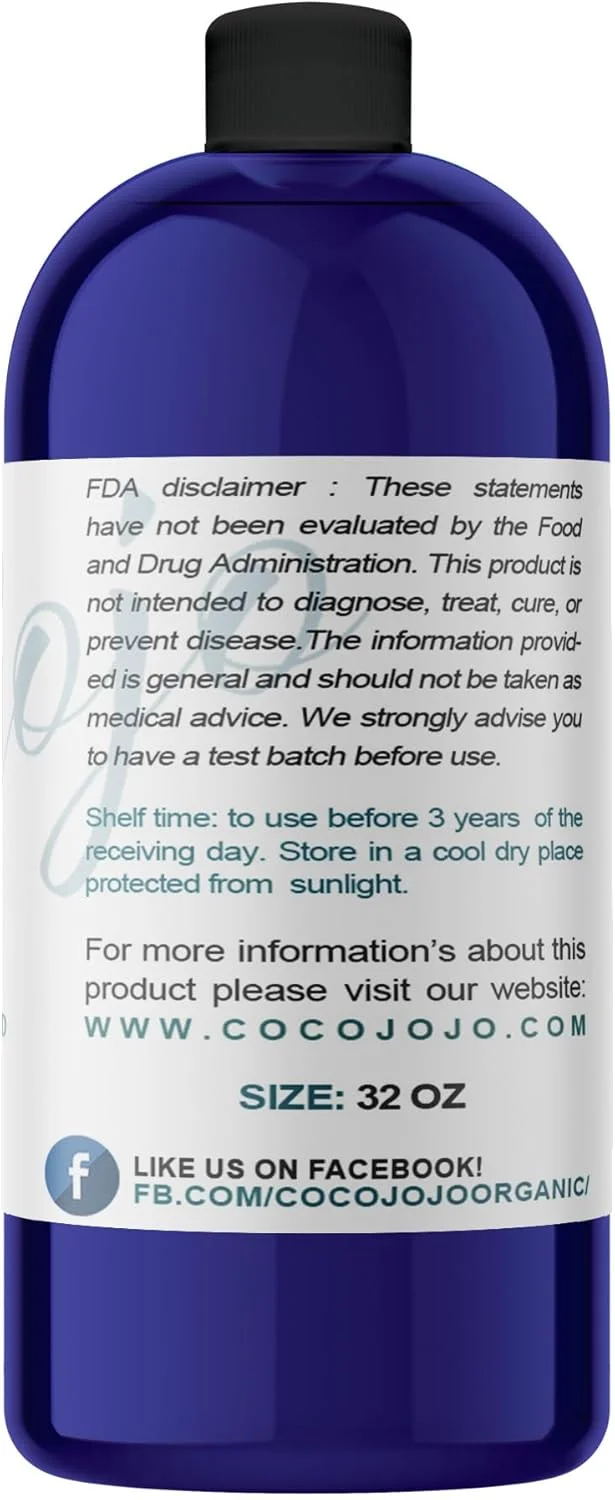 روغن کرچک خالص - ۱۰۰٪ خالص، تصفیه شده، غیر تراریخته، روغن حامل فله پرس سرد - ۹۴۶ میلی لیتر - برای مو، پوست، ناخن، بدن، پوست خشک کوتیکول، مژه ها، آبرسان، مغذی، مرطوب کننده، ابرو، ریش