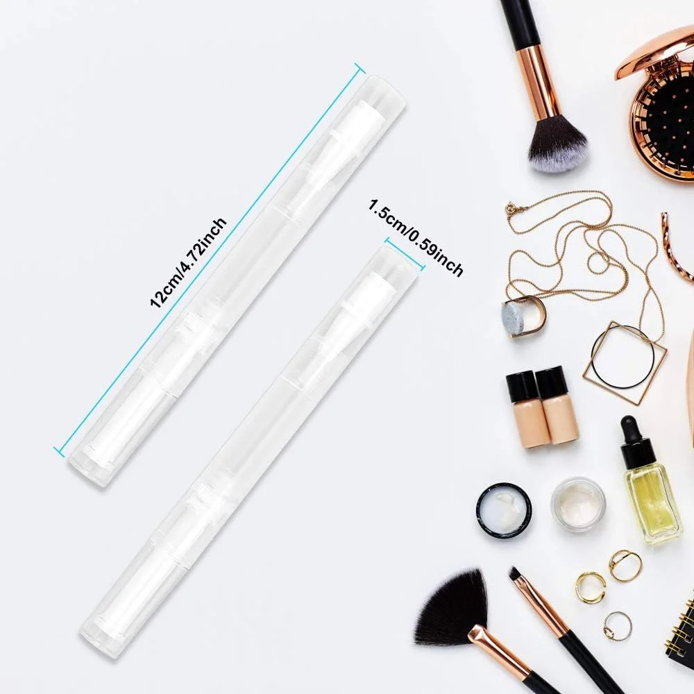 10 عدد قلم روغن کوتیکول خالی 3 میلی لیتری، قلم پیچشی شفاف، بطری لاک ناخن قابل پر کردن، لوله مایع رشد مژه، ظرف لوازم آرایشی با نوک برس برای براق کننده لب، مایع سفید کننده دندان، عطر 10 عدد قلم روغن کوتیکول خالی 3 میلی لیتری، قلم پیچشی شفاف، بطری لاک ناخن قابل پر کردن، لوله مایع رشد مژه، ظرف لوازم آرایشی با نوک برس برای براق کننده لب، مایع سفید کننده دندان، عطر