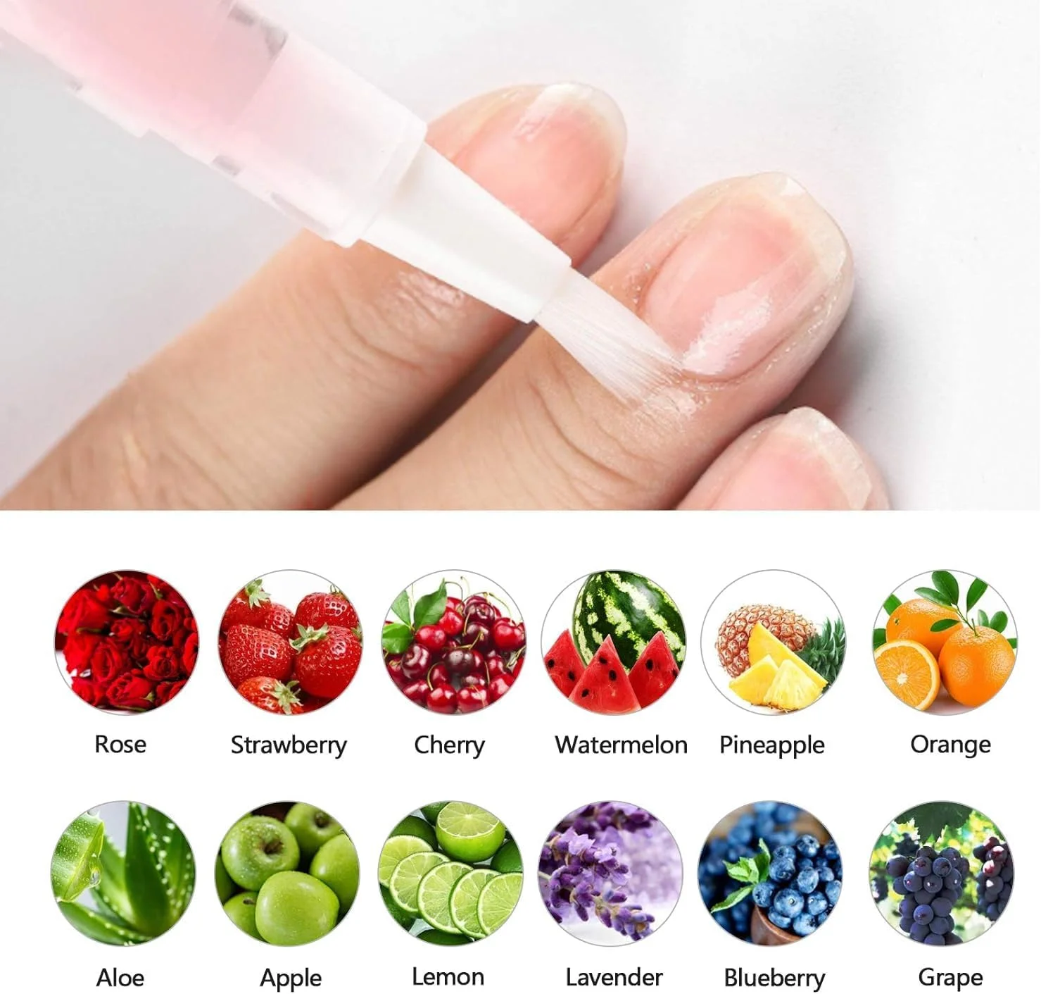 قلم روغن کوتیکول ناخن AIJIMEI، بسته 12 عددی، روغن مغذی ناخن با ویتامین ها، پولیش مرطوب کننده، قلم ترمیم کننده لاک ژل برای مراقبت از ناخن های ژلی