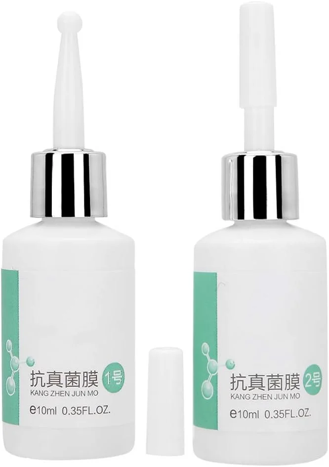 مجموعه سرم ترمیم ناخن 2 عددی 10 میلی لیتری، روغن کوتیکول ناخن با عصاره گیاهی، اسانس مراقبت از ناخن برای سفت و تقویت کردن ناخن پا