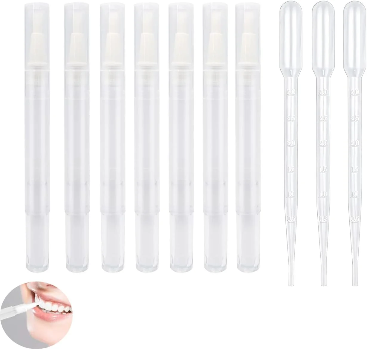 ست 6 عددی قلم پیچشی شفاف، قلم روغن ناخن 5 میلی لیتری با نوک برس دار، اپلیکاتور ظرف لوازم آرایشی خالی قلم روغن کوتیکول برای براق کننده لب، لاک ناخن، مایع رشد مژه و غیره ست 6 عددی قلم پیچشی شفاف، قلم روغن ناخن 5 میلی لیتری با نوک برس دار، اپلیکاتور ظرف لوازم آرایشی خالی قلم روغن کوتیکول برای براق کننده لب، لاک ناخن، مایع رشد مژه و غیره