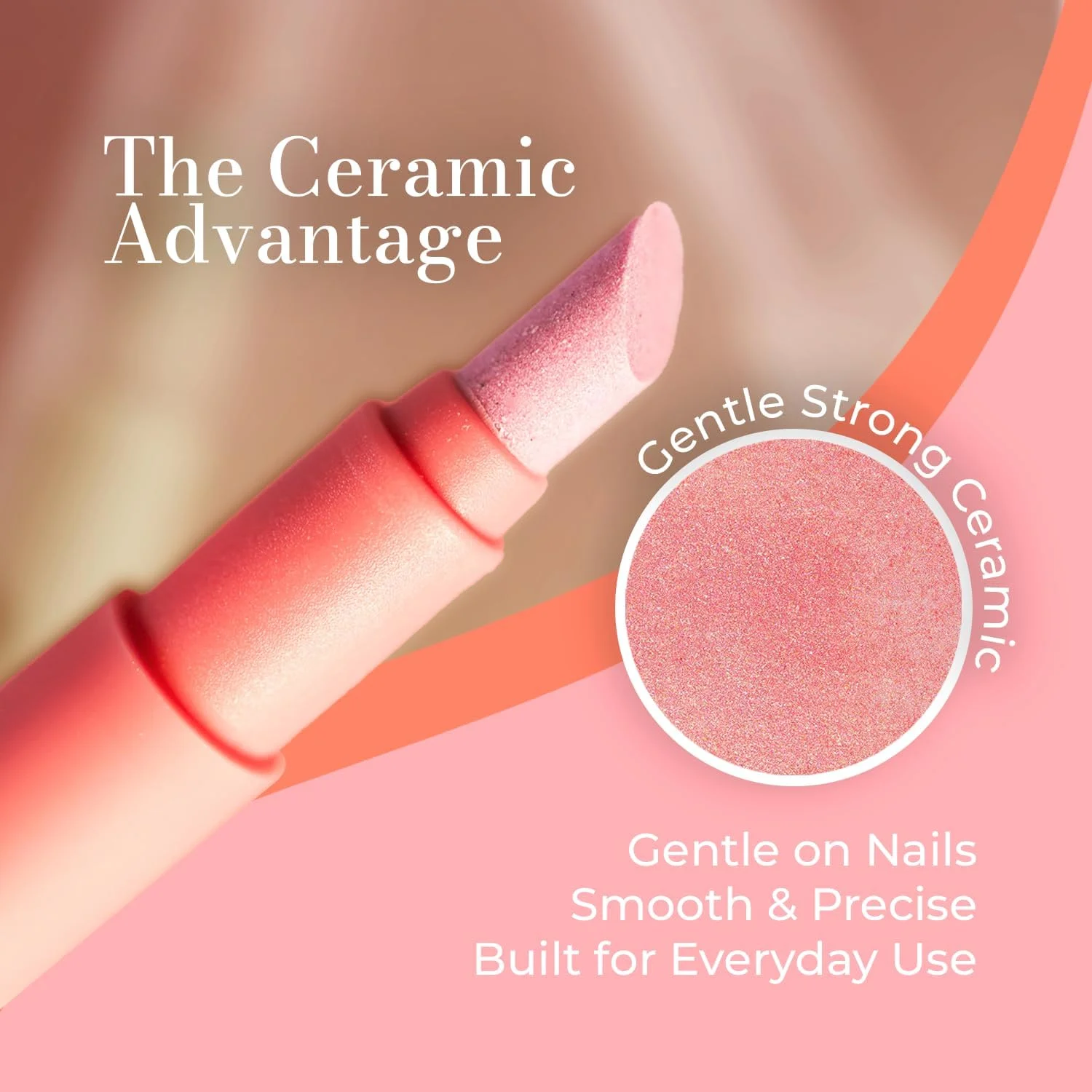 ۱ عدد عقب‌راننده روغن کوتیکول سرامیکی (عاجی)