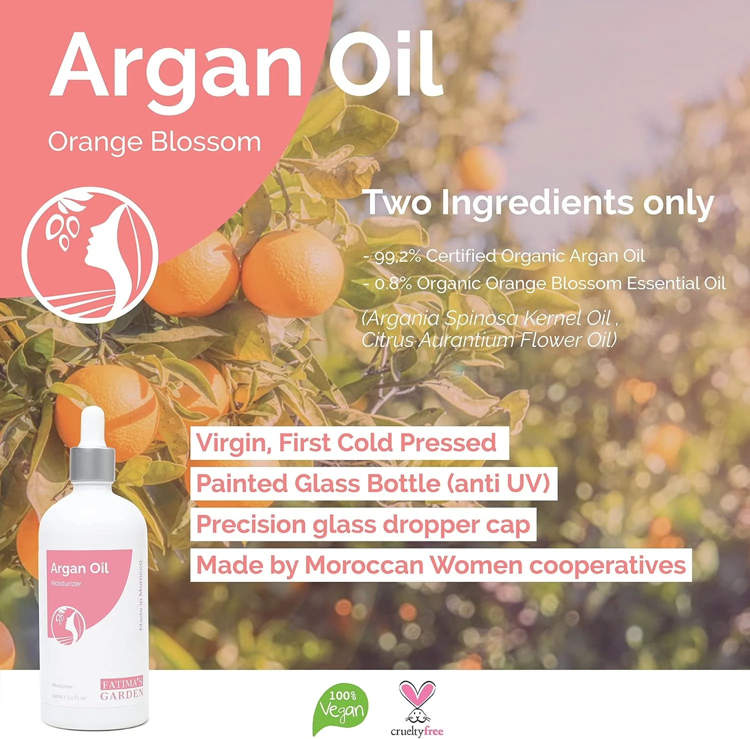 روغن آرگان باغ فاطمه (شکوفه پرتقال، 50 میلی لیتر) روغن آرگان باغ فاطمه (شکوفه پرتقال، 50 میلی لیتر)