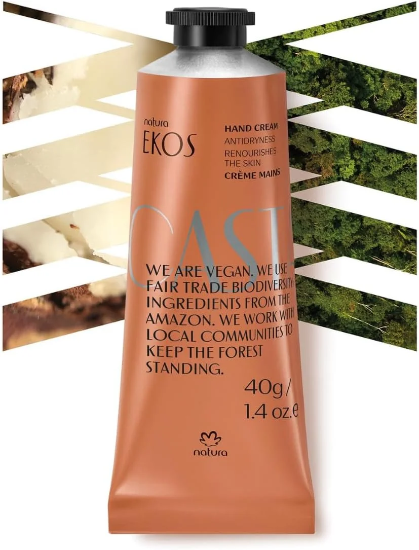 ناتورا - کرم دست آجیل برزیلی - بالم دست کاستانها ضد خشکی - مرطوب کننده عمیق 24 ساعته پوست - مراقبت از پوست وگان - رازهای زیبایی برزیلی - مراقبت از خود و مراقبت از بدن - 40 گرم