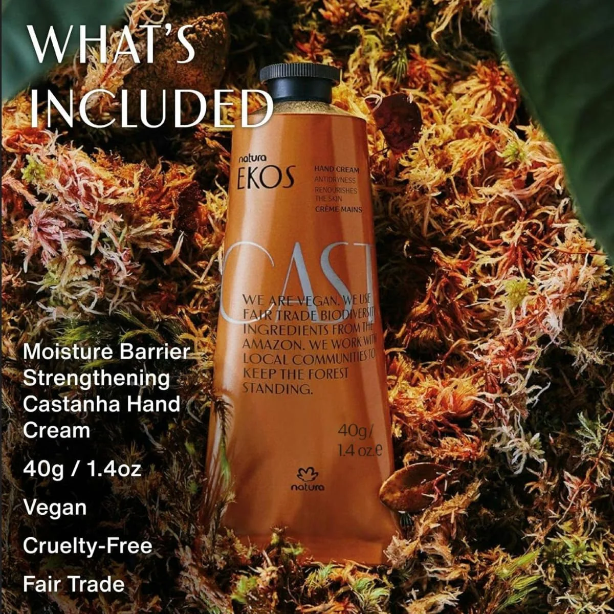 ناتورا - کرم دست آجیل برزیلی - بالم دست کاستانها ضد خشکی - مرطوب کننده عمیق 24 ساعته پوست - مراقبت از پوست وگان - رازهای زیبایی برزیلی - مراقبت از خود و مراقبت از بدن - 40 گرم