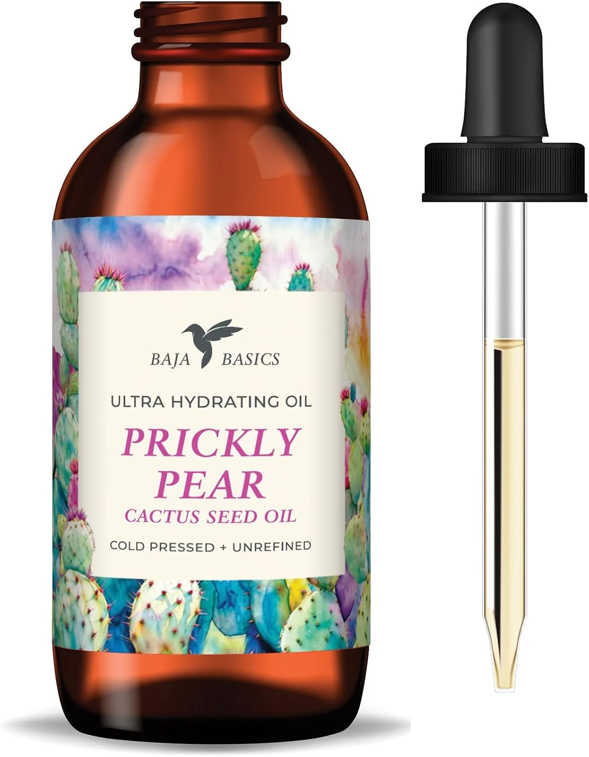 روغن دانه گلابی خاردار Baja Basics، پرس سرد، مرطوب کننده خالص و تصفیه نشده برای پوست، صورت، بدن، ناخن و مو - محصول زیبایی چند منظوره برای مردان و زنان - بطری 30 میلی لیتری