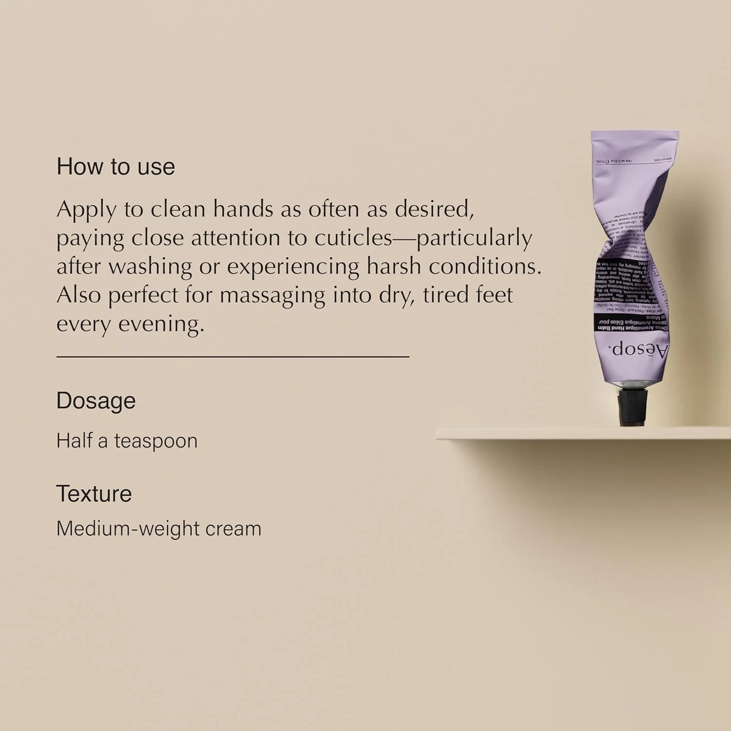 بالم دست آروماتیک Aesop Eleos، ۷۵ میلی لیتر بالم دست آروماتیک Aesop Eleos، ۷۵ میلی لیتر