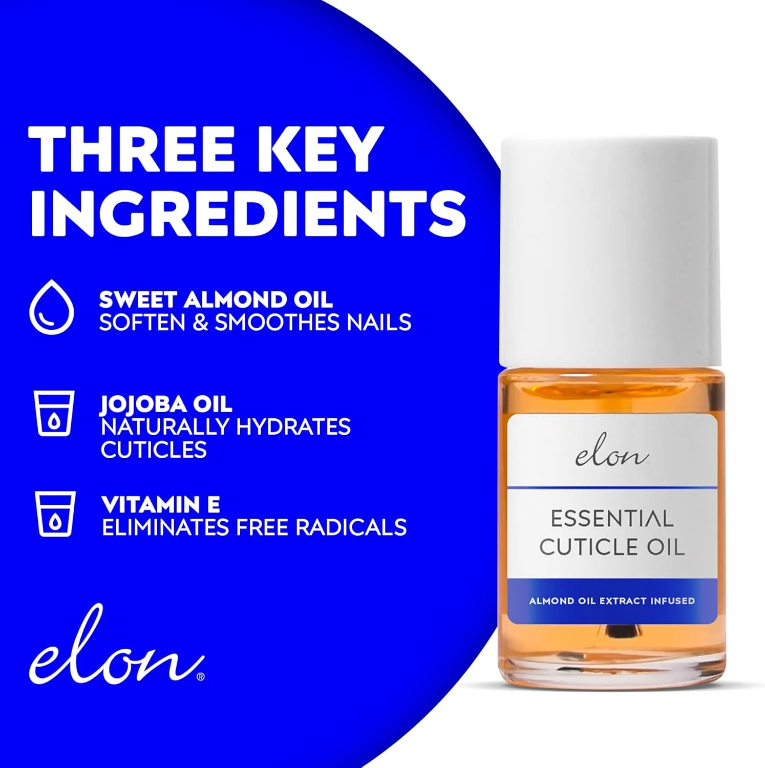 روغن تقویت کننده ناخن ELON حاوی عصاره روغن بادام - بطری ۱۵ میلی لیتری