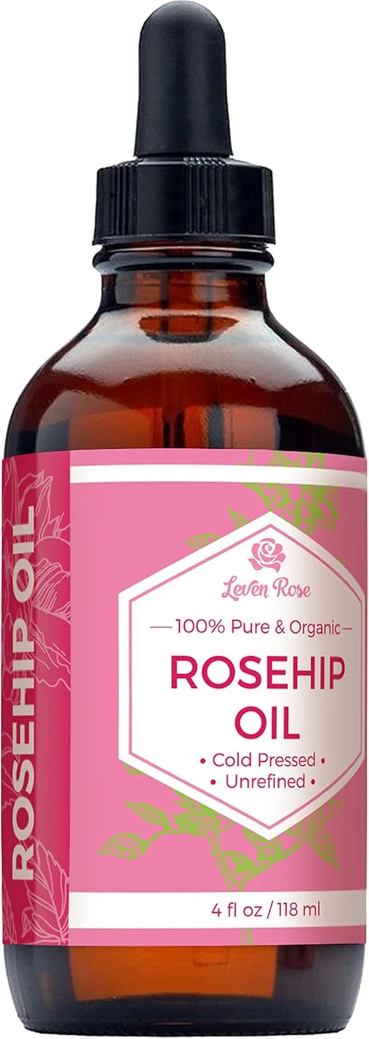 روغن دانه گل رز لون، 100% خالص ارگانیک تصفیه نشده پرس سرد مرطوب کننده برای مو، پوست و ناخن (118 میلی لیتر)