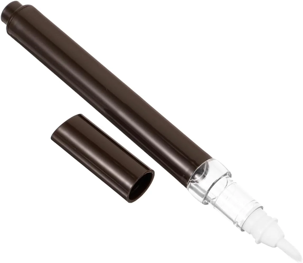 قلم روغن کوتیکول قابل شارژ مجدد Healeved، ظرف خالی براق کننده لب با نوک برس، بطری لاک ناخن قابل حمل برای مسافرت و مهمانی طراحی ناخن