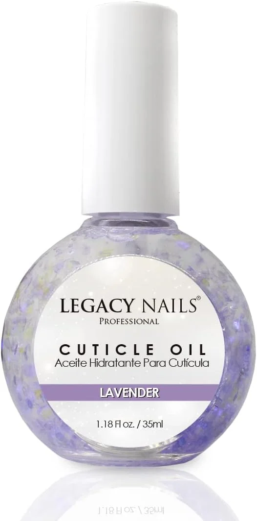 روغن کوتیکول آبرسان حرفه ای لوندر Legacy Nails - نرم کننده، مغذی و محافظت از کوتیکول ها در برابر شکستگی، خشکی و پوسته پوسته شدن روغن کوتیکول آبرسان حرفه ای لوندر Legacy Nails - نرم کننده، مغذی و محافظت از کوتیکول ها در برابر شکستگی، خشکی و پوسته پوسته شدن