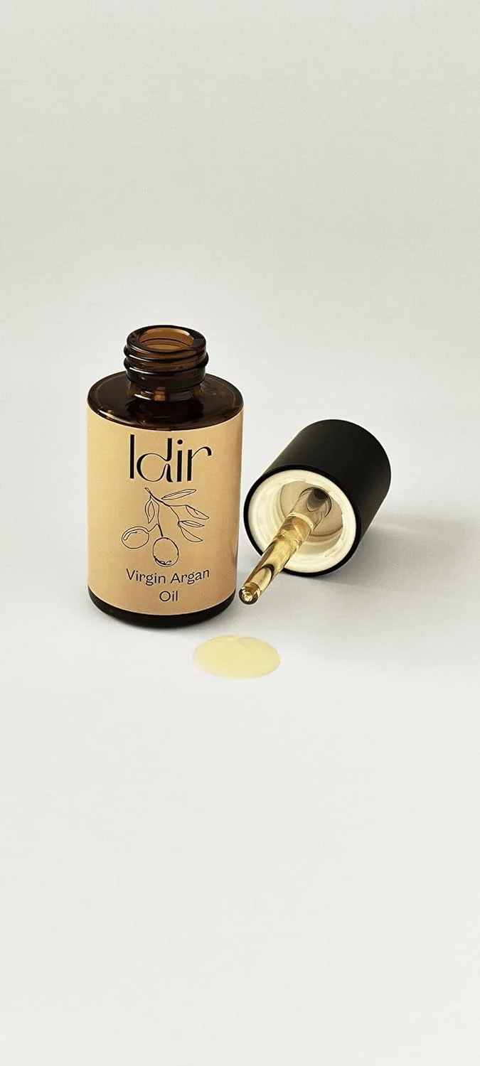 روغن آرگان مراکشی ارگانیک IDIR | ۱۰۰٪ خالص و پرس سرد | برای مو و پوست | تقویت رشد مو | روغن ریش | روغن کوتیکول | روغن مو