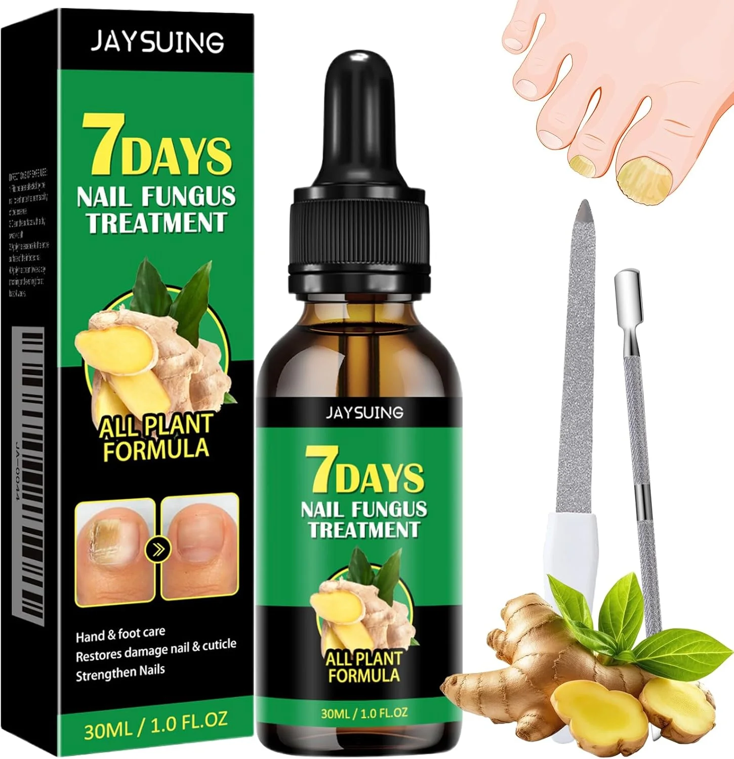 روغن مراقبت از ناخن زنجبیلی، ترمیم کننده، تقویت کننده و محافظت از ناخن های شکننده