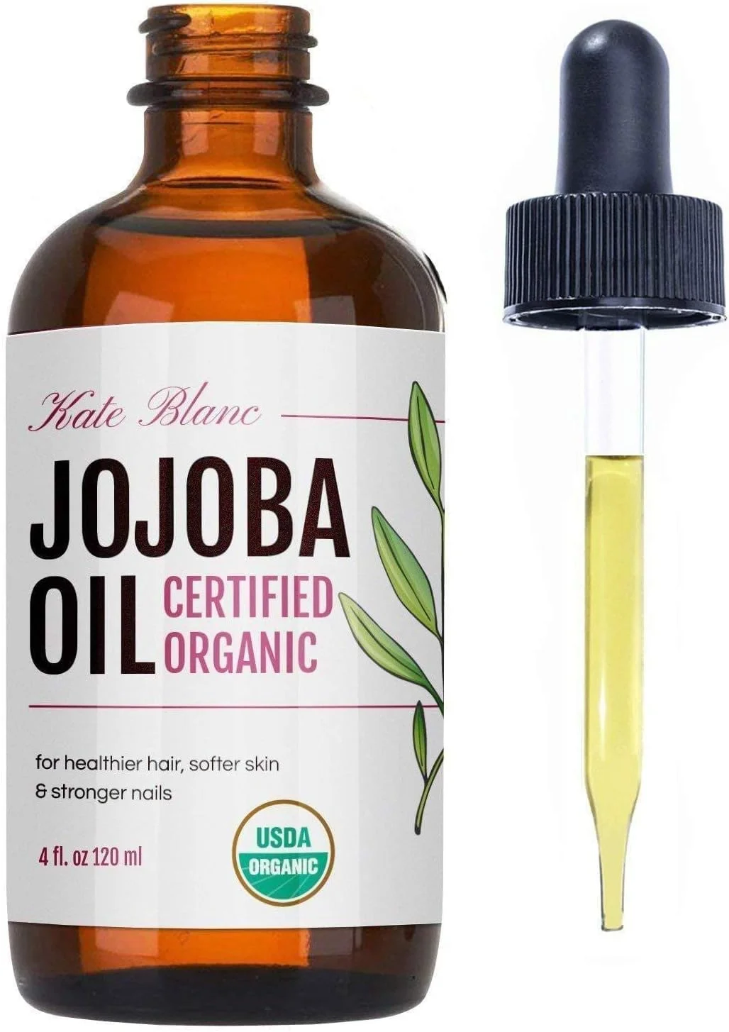 روغن جوجوبا (118 میلی لیتر)، دارای گواهی ارگانیک USDA، 100% خالص، پرس سرد، تصفیه نشده. موها را احیا می کند و به پوست ظاهری درخشان و جوان می بخشد. درمان عالی برای صورت، لب ها، کوتیکول ها، ترک های پوستی، ریش