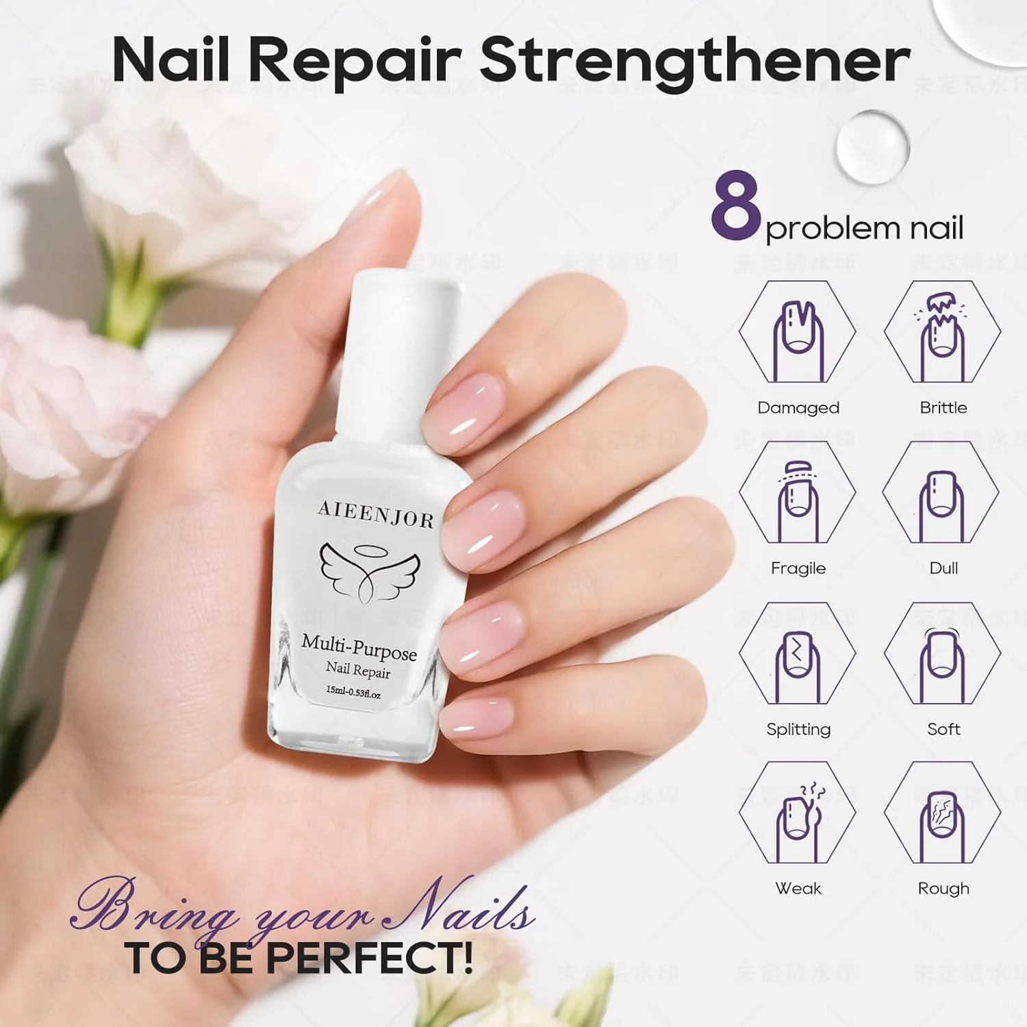 روغن مراقبت از ناخن زنجبیلی (15 میلی لیتر) محافظت و تقویت کننده کوتیکول ها + مرطوب کننده با روغن بابونه، درمان ناخن های شکننده، ژل ترمیم ناخن، سفت کننده ناخن