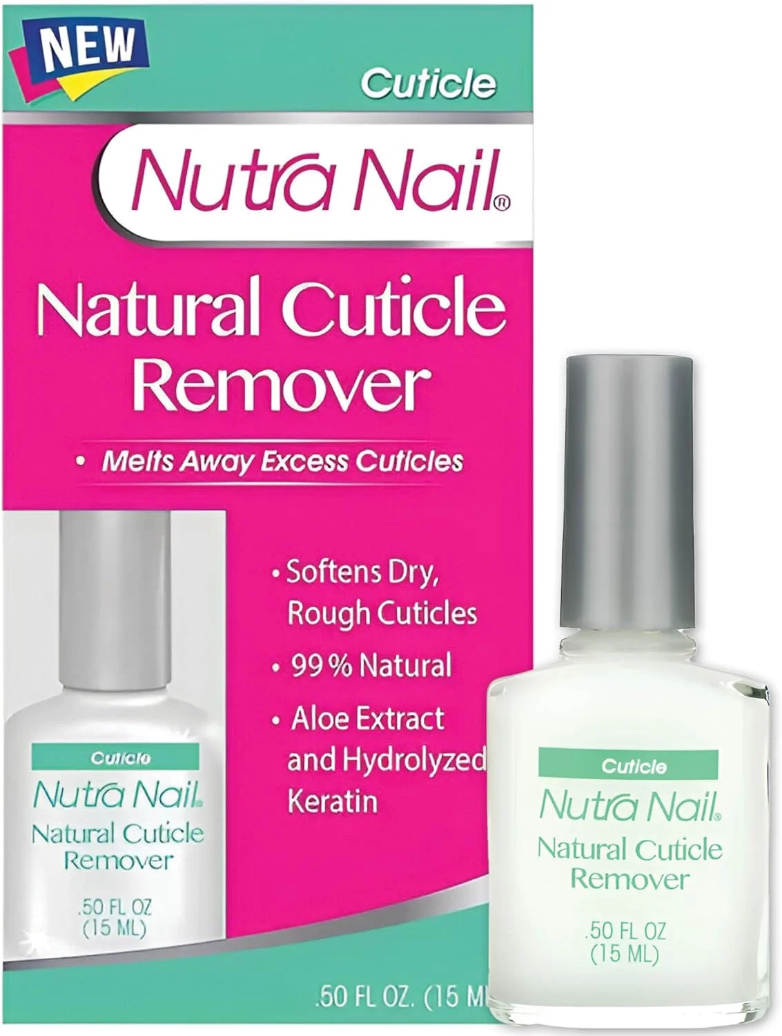 محلول از بین برنده پوست های اطراف ناخن نوترا نیل نچرالز - نرم کننده فوری بستر ناخن و روغن درمان برای ناخن ها و سلامت ناخن (13 میلی لیتر)