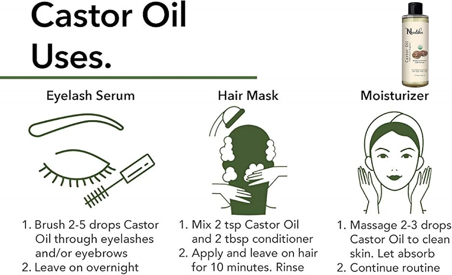 روغن کرچک ارگانیک - روغن کرچک 100% خالص با پرس سرد برای رشد مو، ابرو و مژه، پوست خشک، مو، مرطوب کننده پوست سر - 220 میلی لیتر روغن کرچک ارگانیک - روغن کرچک 100% خالص با پرس سرد برای رشد مو، ابرو و مژه، پوست خشک، مو، مرطوب کننده پوست سر - 220 میلی لیتر