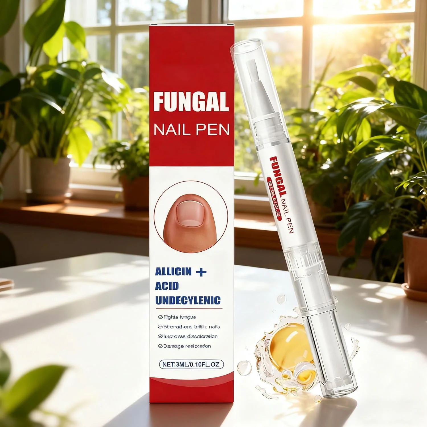 قلم مراقبت از ناخن | محصول ترمیم کننده و تقویت کننده، قلم روغن کوتیکول ناخن - برای ناخن های دست، مناسب برای استفاده خانگی، زنان، مردان و بزرگسالان