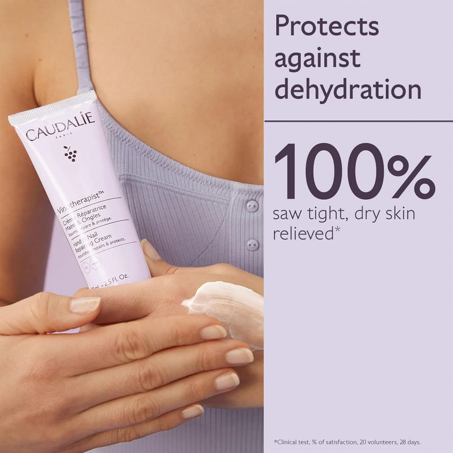 کرم دست و ناخن کدلی Vinotherapist حاوی شی باتر و روغن هسته انگور، وگان و تست شده توسط متخصص پوست، ترمیم کننده دست، 75 میلی لیتر کرم دست و ناخن کدلی Vinotherapist حاوی شی باتر و روغن هسته انگور، وگان و تست شده توسط متخصص پوست، ترمیم کننده دست، 75 میلی لیتر