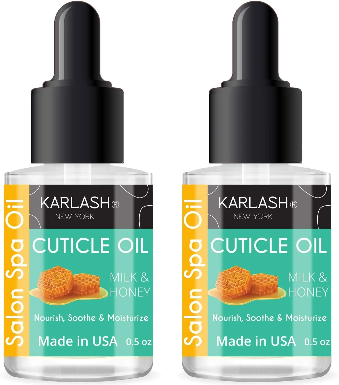 روغن کوتیکول ممتاز شیر و عسل کارلاش سالن اسپا - ترمیم کننده کوتیکول های خشک و سفت. غنی شده با ویتامین E. تغذیه و مرطوب کننده ناخن ها. 15 میلی لیتر (2 عدد)