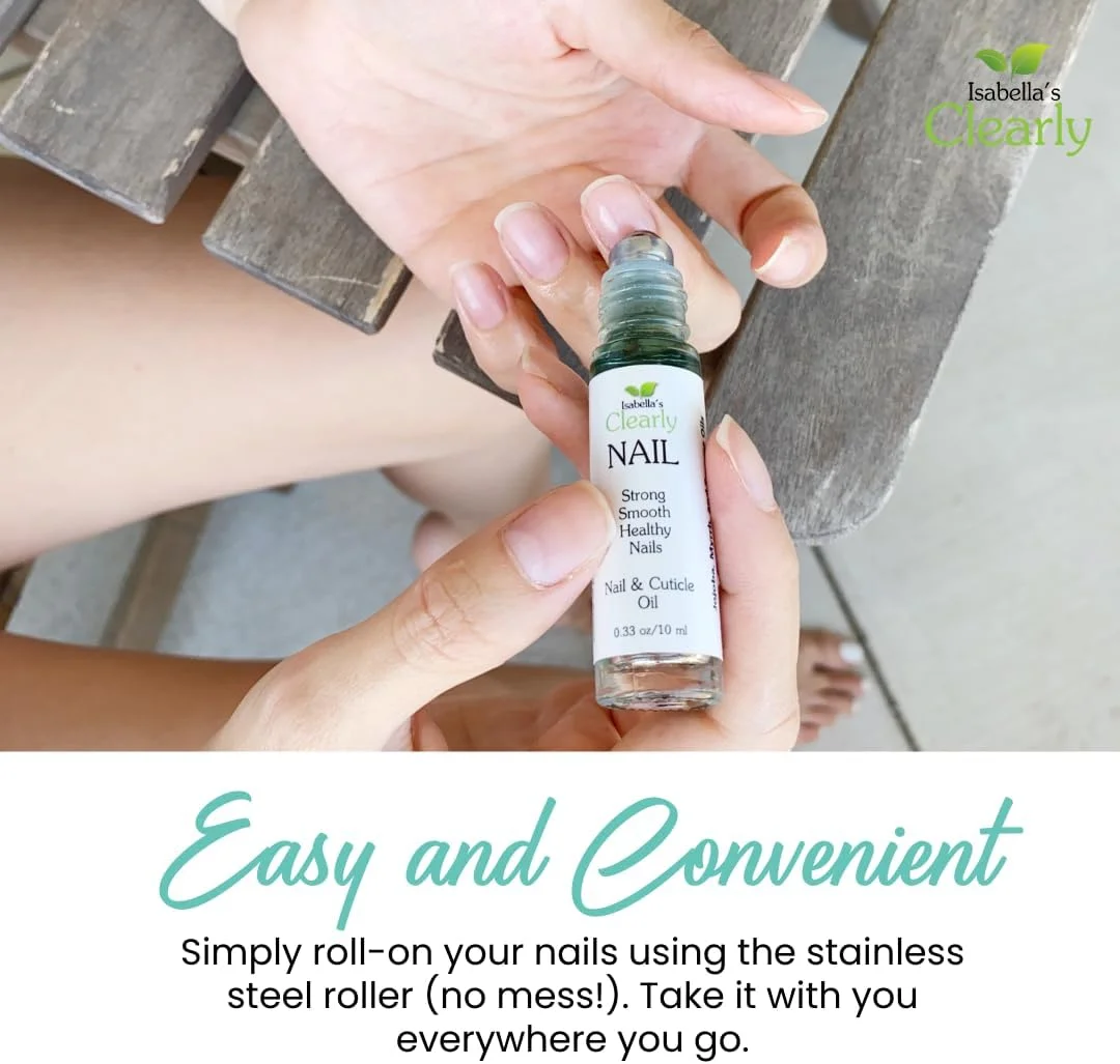 روغن تقویت کننده ناخن ایزابلا، بهترین درمان طبیعی ناخن و کوتیکول. مرطوب کننده کوتیکول های خشک، درمان ناخن های شکننده، با ویتامین E، جوجوبا، تانسی، مر، درخت چای ضد قارچ، 0.3 اونس