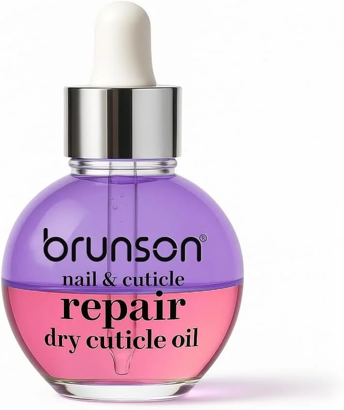 روغن ترمیم ناخن و کوتیکول برونسون، 30 میلی لیتر – روغن کوتیکول آبرسان و مغذی دو لایه با ویتامین E – روغن کوتیکول با کیفیت سالن برای ناخن های خشک و شکننده و رشد ناخن – جذب سریع و غیر چرب