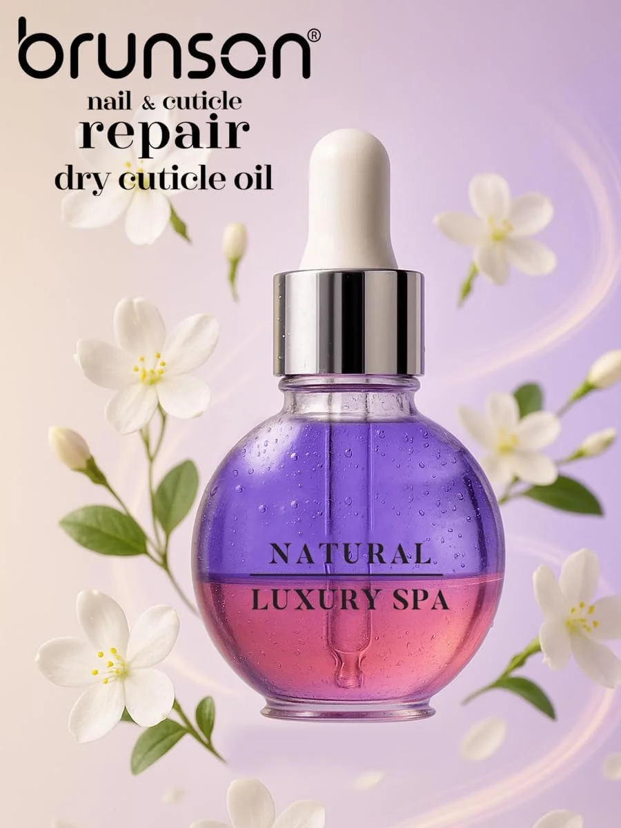 روغن ترمیم ناخن و کوتیکول برونسون، 30 میلی لیتر – روغن کوتیکول آبرسان و مغذی دو لایه با ویتامین E – روغن کوتیکول با کیفیت سالن برای ناخن های خشک و شکننده و رشد ناخن – جذب سریع و غیر چرب