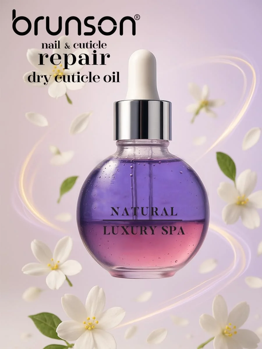 روغن ترمیم ناخن و کوتیکول برونسون، 30 میلی لیتر – روغن کوتیکول آبرسان و مغذی دو لایه با ویتامین E – روغن کوتیکول با کیفیت سالن برای ناخن های خشک و شکننده و رشد ناخن – جذب سریع و غیر چرب