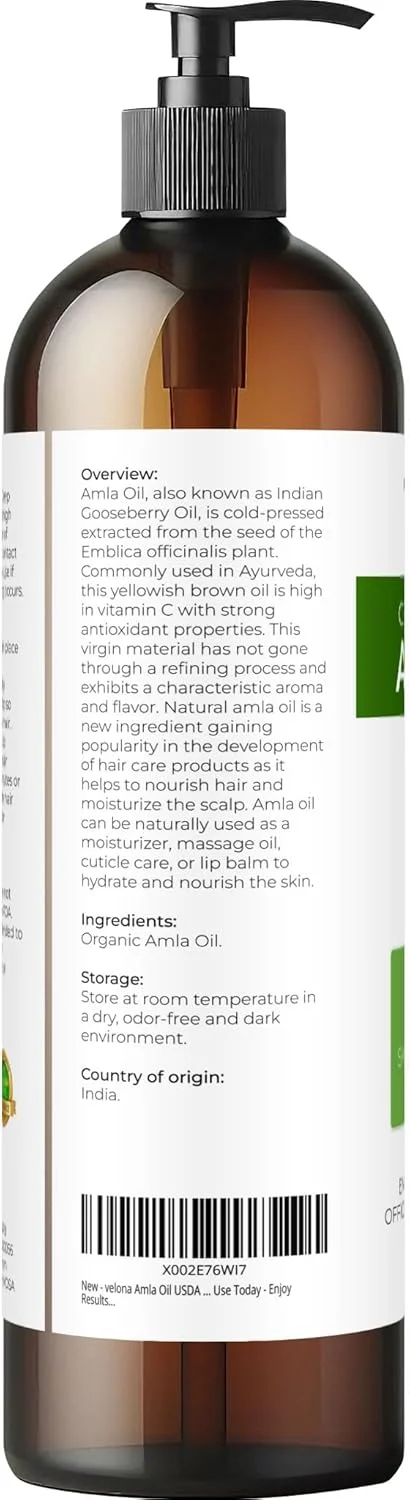 روغن آملا ولونا، دارای گواهی USDA ارگانیک - 236 میلی لیتر | 100% خالص و طبیعی | فوق بکر، تصفیه نشده، پرس سرد | رشد مو، بدن، صورت و مراقبت از پوست | امروز استفاده کنید - از نتایج لذت ببرید روغن آملا ولونا، دارای گواهی USDA ارگانیک - 236 میلی لیتر | 100% خالص و طبیعی | فوق بکر، تصفیه نشده، پرس سرد | رشد مو، بدن، صورت و مراقبت از پوست | امروز استفاده کنید - از نتایج لذت ببرید