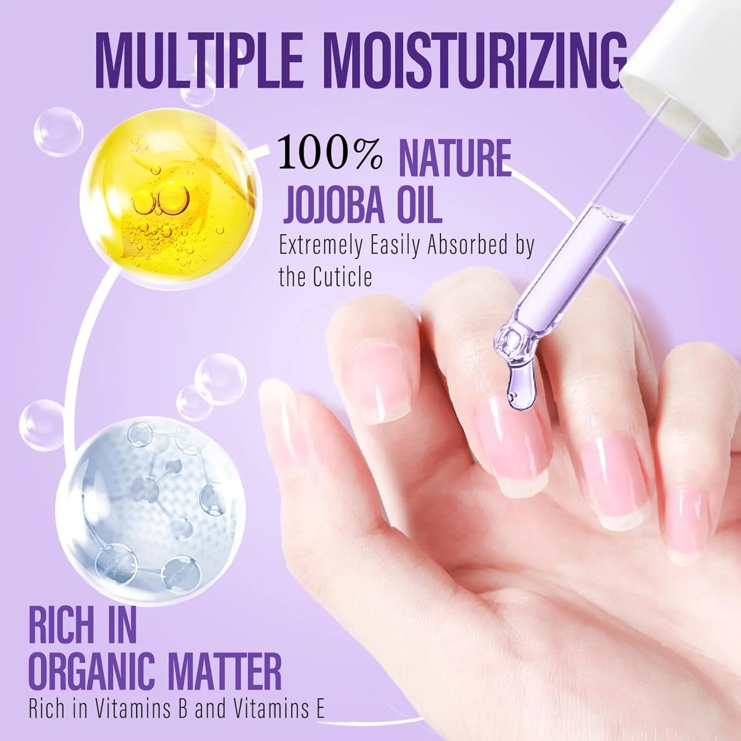 روغن ناخن چوچو برای مراقبت از ناخن: 15 میلی لیتر روغن کوتیکول ناخن اسطوخودوس جوجوبا ویتامین B و E - روغن کوتیکول ناخن برای تقویت ناخن های ترک خورده و جلوگیری از پارگی پوست، وگان