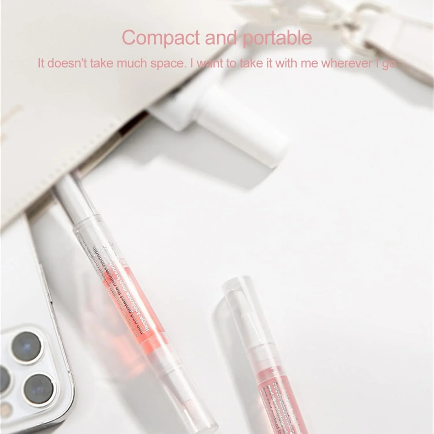 قلم روغن کوتیکول برای مراقبت از ناخن، حاوی مواد طبیعی (چند رنگ)