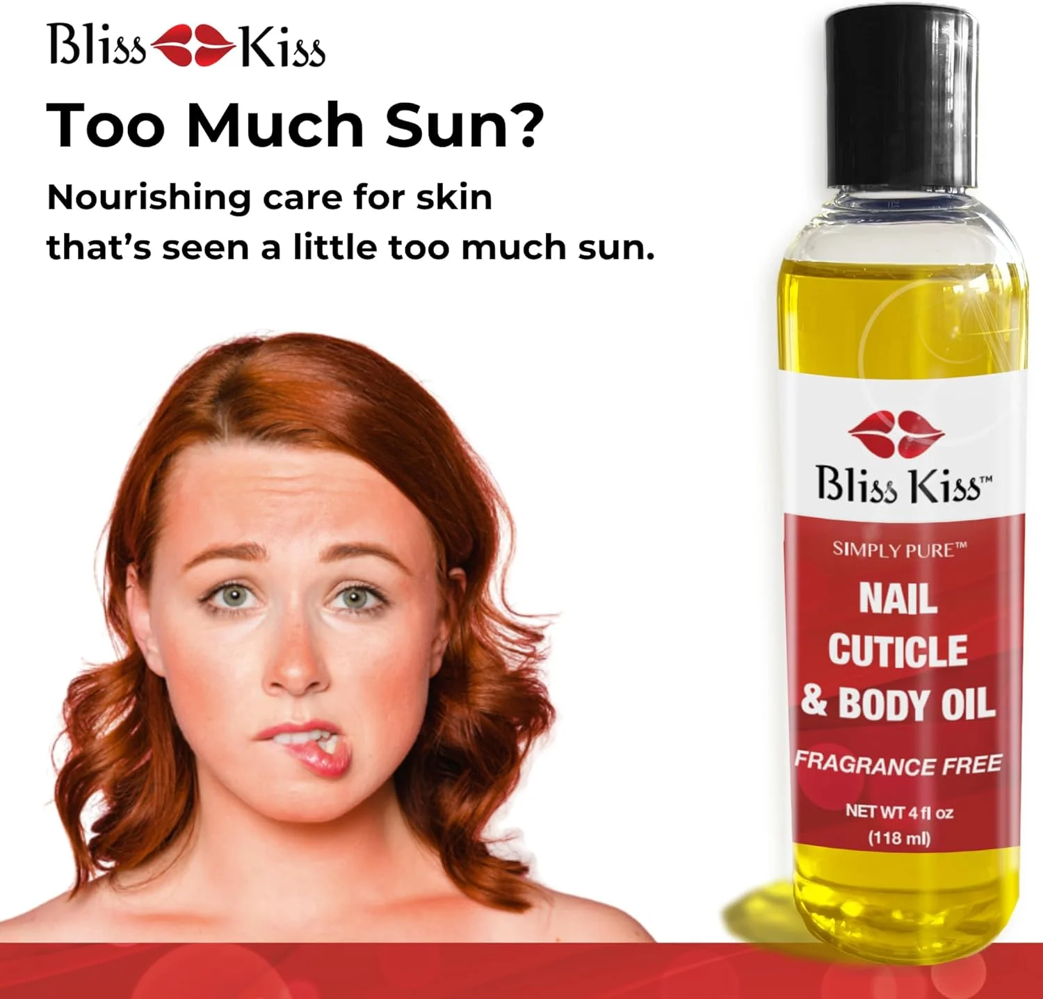 روغن کوتیکول و ناخن خالص Bliss Kiss Simply Pure - بطری 120 میلی لیتری - بدون عطر - بهترین قیمت