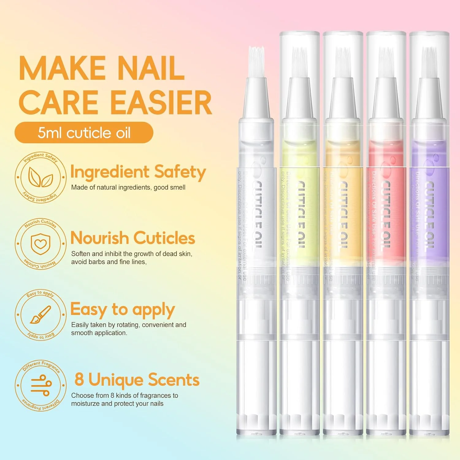 روغن کوتیکول ناخن کاسلیا، بسته 8 عددی، قلم ترمیم کننده لاک ناخن، مغذی و مرطوب کننده پوست و مراقبت از کوتیکول ناخن حاوی ویتامین روغن کوتیکول ناخن کاسلیا، بسته 8 عددی، قلم ترمیم کننده لاک ناخن، مغذی و مرطوب کننده پوست و مراقبت از کوتیکول ناخن حاوی ویتامین