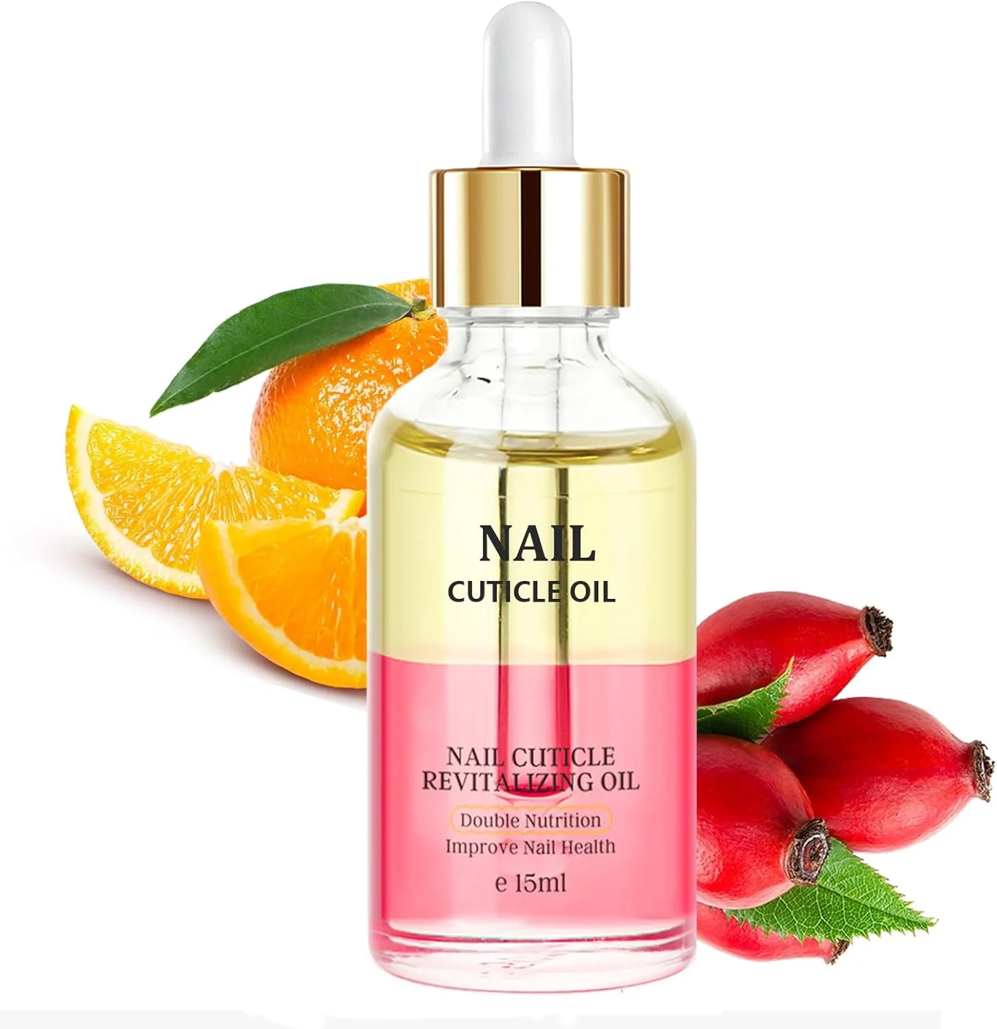 روغن کوتیکول ناخن 15 میلی لیتر حاوی ویتامین E و B ارگانیک - روغن کوتیکول ناخن - روغن جوجوبا برای ناخن - روغن ناخن، تسکین دهنده و مرطوب کننده با طراحی قطره چکان برای مراقبت و ترمیم ناخن های خشک و زبر