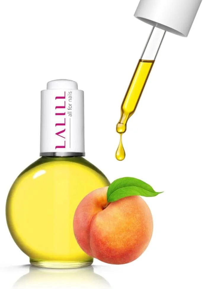 روغن کوتیکول ناخن لالیل ۷۵ میلی لیتر - روغن مراقبت از ناخن با رایحه هلو - مراقبت از ناخن و کوتیکول - طراحی ناخن اسپا مانیکور دست - وگان - همراه با قطره چکان