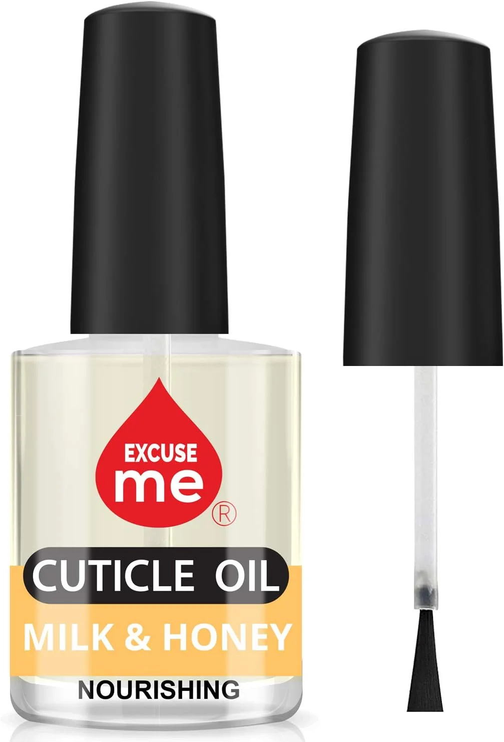 روغن کوتیکول حرفه ای مغذی اکسکیوز می، با رایحه شیر و عسل، حجم 15 میلی لیتر، مناسب برای ناخن های ترک خورده و کوتیکول های خشک
