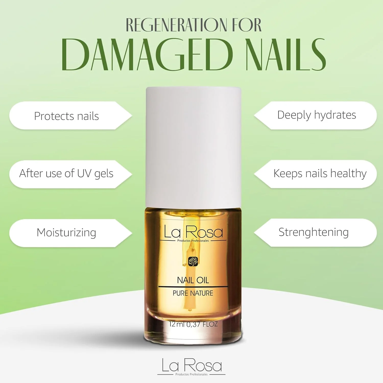 روغن ترمیم کننده ناخن و نرم کننده کوتیکول La Rosa Productos Profesionales، آبرسان و مرطوب کننده قوی حاوی عصاره آلوئه ورا، روغن شیرین، روغن آووکادو و ویتامین E، بادام، 10 میلی لیتر روغن ترمیم کننده ناخن و نرم کننده کوتیکول La Rosa Productos Profesionales، آبرسان و مرطوب کننده قوی حاوی عصاره آلوئه ورا، روغن شیرین، روغن آووکادو و ویتامین E، بادام، 10 میلی لیتر