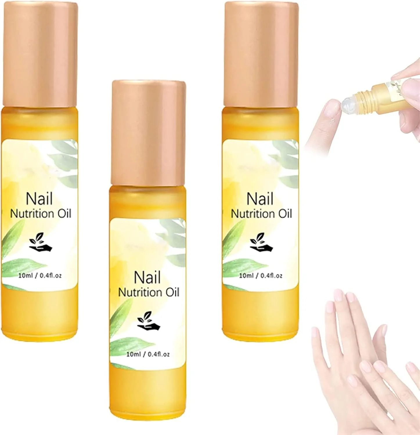 قلم روغن تغذیه ناخن، روغن کوتیکول ناخن رولی، روغن تغذیه ناخن برای ترمیم کوتیکول ها، قلم روغن کوتیکول برای جلوگیری از ترک خوردن و خشکی ناخن (3 عدد)