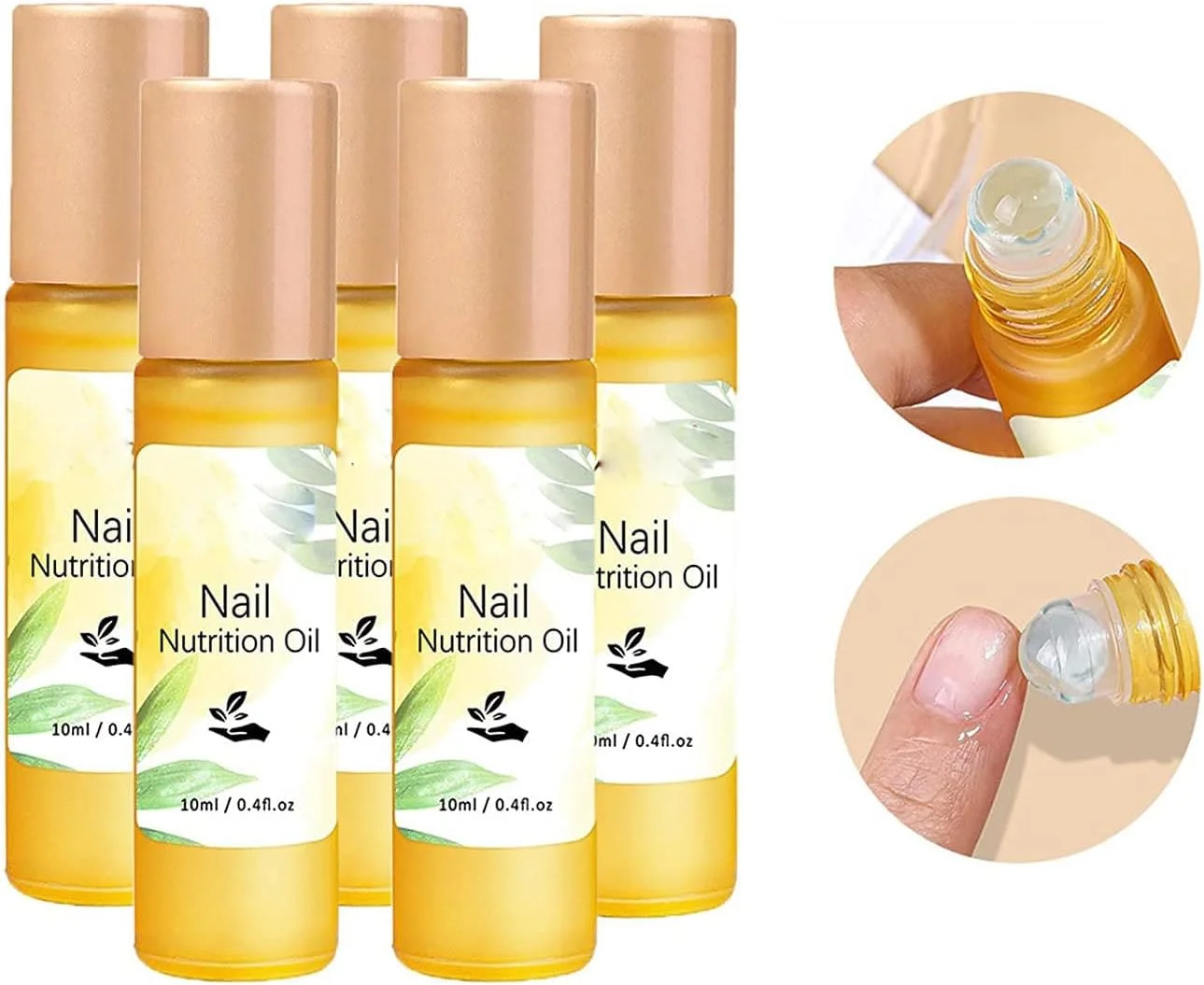 روغن مغذی ناخن، روغن کوتیکول ناخن رولی، مرطوب کننده کوتیکول ها، جلوگیری از ترک خوردن و خشکی ناخن (5 عدد)
